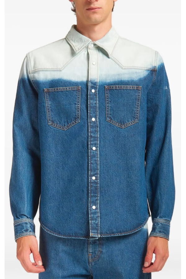 Marni Dip-Dye Effect Shirt - Blue