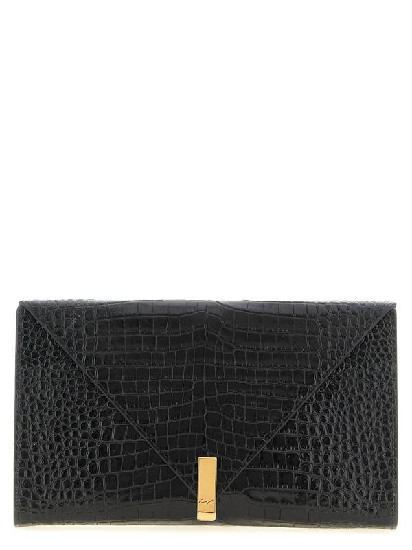 Giuseppe Zanotti Envelope Clutch Bag - Black