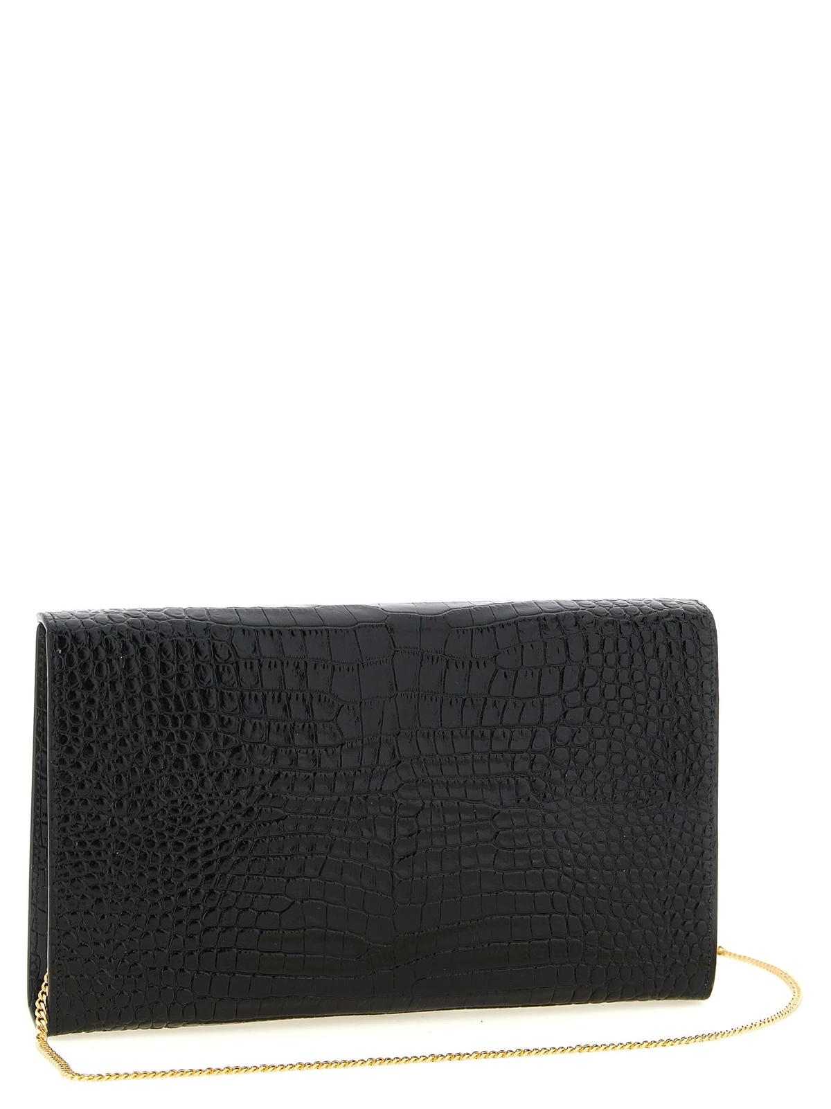 Giuseppe Zanotti Envelope Clutch Bag - Black - Image 2 of 4