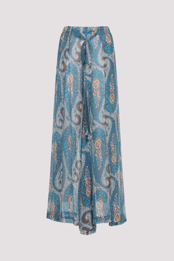 Etro Wide Leg Pants - Multi White