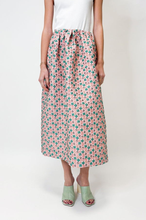 Odeeh Blush Jacquard Skirt