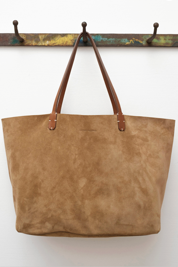 Massimo Palomba Regina Suede Bag - Caramel