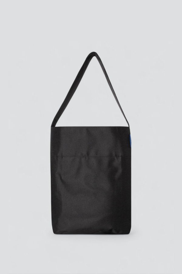 Kaan Black Water Repellant Midi Bucket Tote