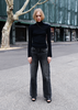 permanent vacation Dissolve Wool Turtleneck - Thumbnail 5