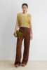 Rachel Comey Hazlitt Top - Cream + Mustard - Thumbnail 2
