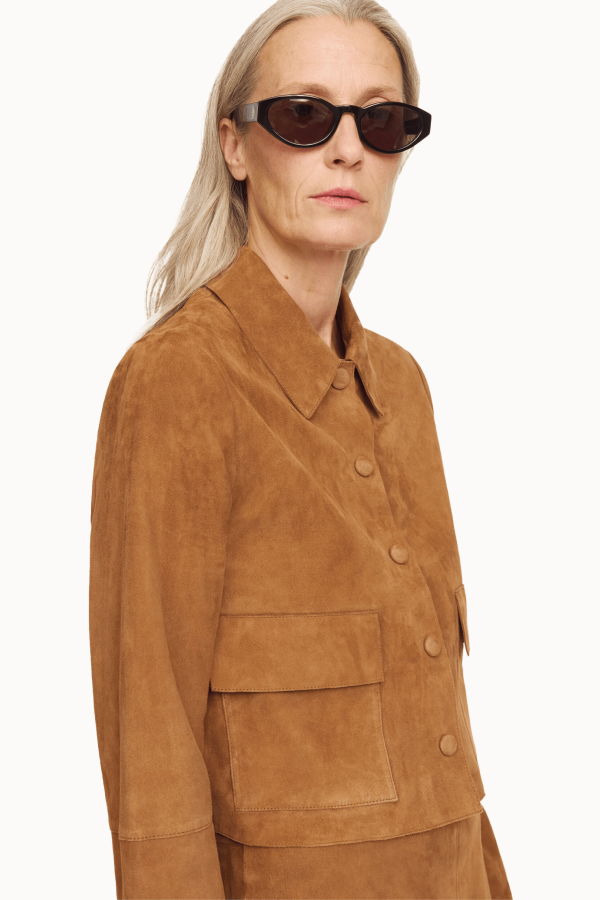 By Malene Birger Annie Suede Jacket - Rusty Sand