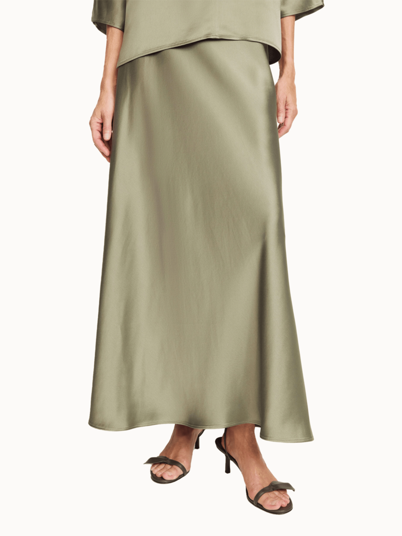 By Malene Birger Barbara Skirt - Deep Lichen Green
