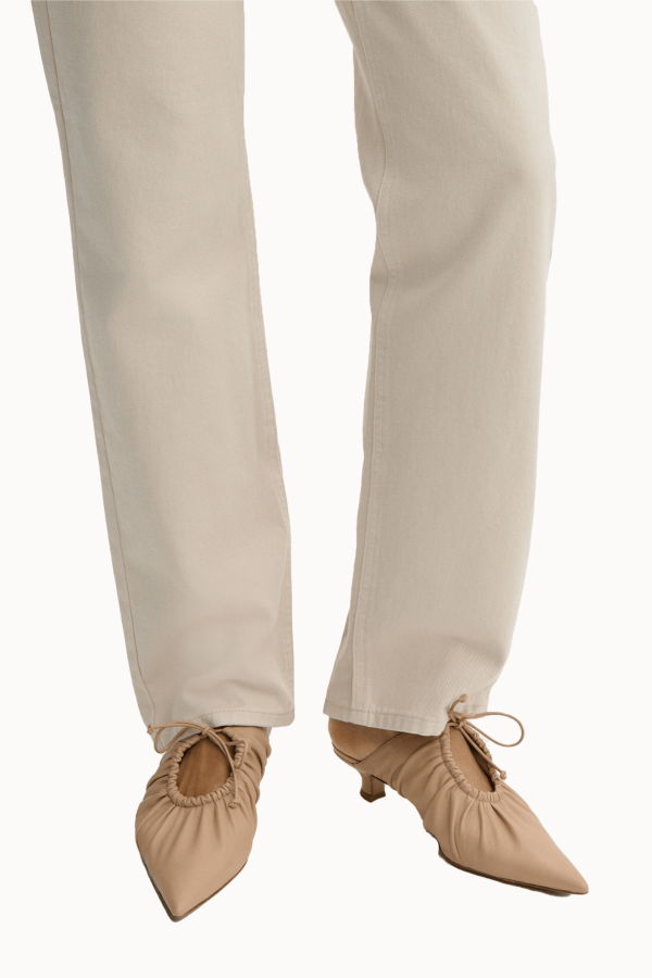 By Malene Birger Masey Leather Mules - Light Sand