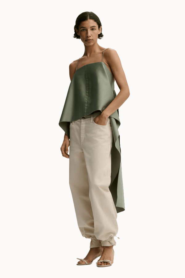 By Malene Birger Trinola Top - Deep Lichen Green