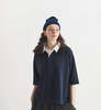 Veritecoeur Cotton Linen Polo Shirt - Thumbnail 1