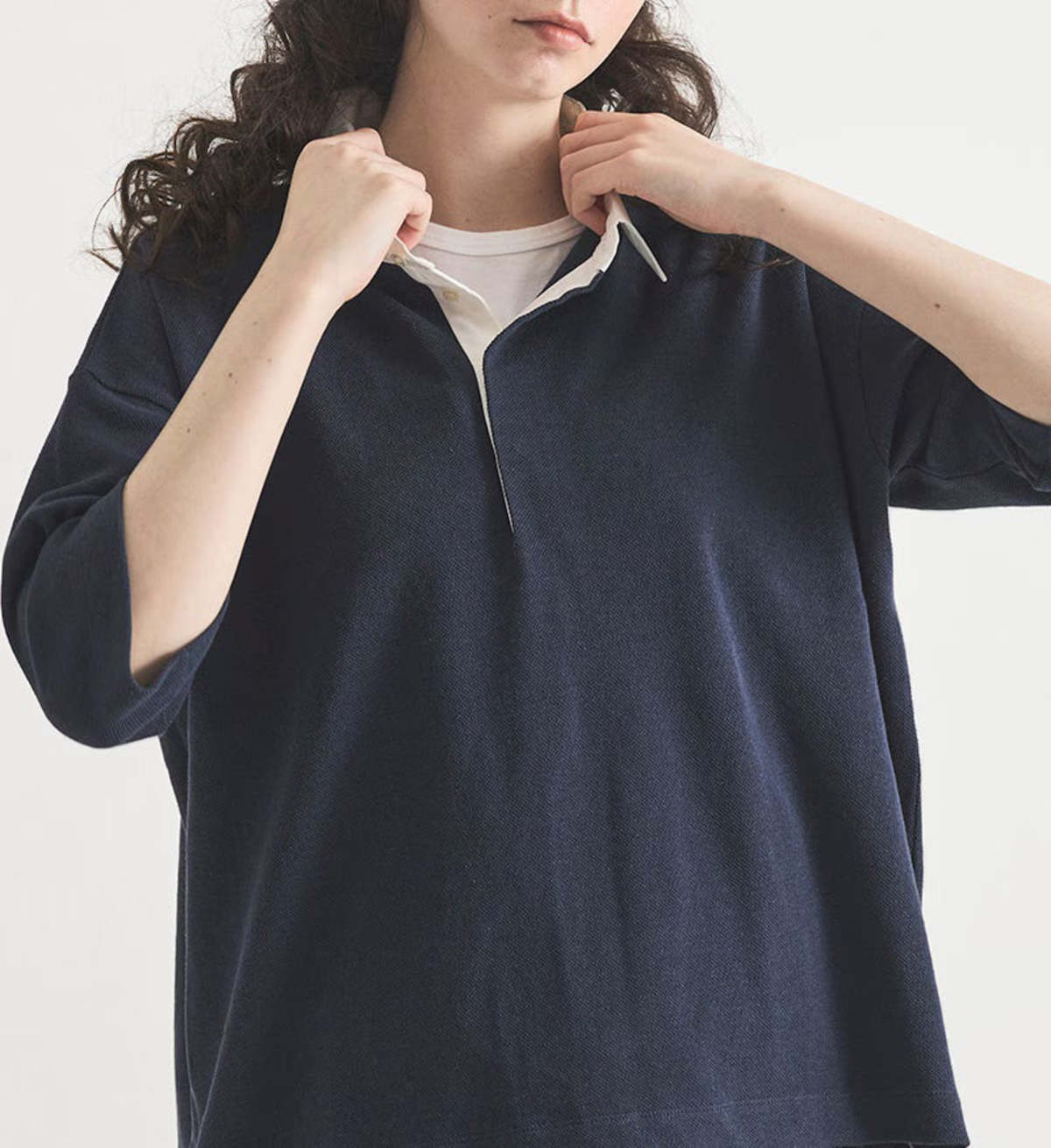 Veritecoeur Cotton Linen Polo Shirt - Image 2 of 7