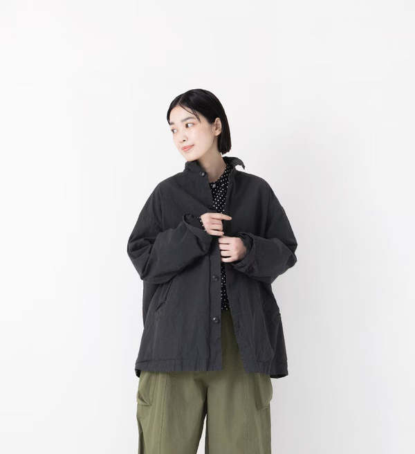 Veritecoeur Garment-Dyed Shirt Jacket