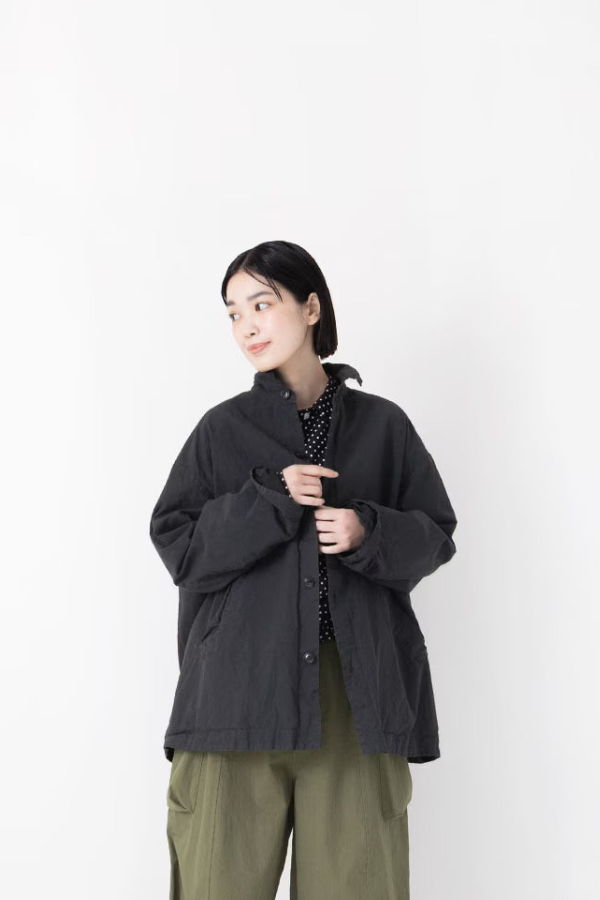 Veritecoeur Garment-Dyed Shirt Jacket