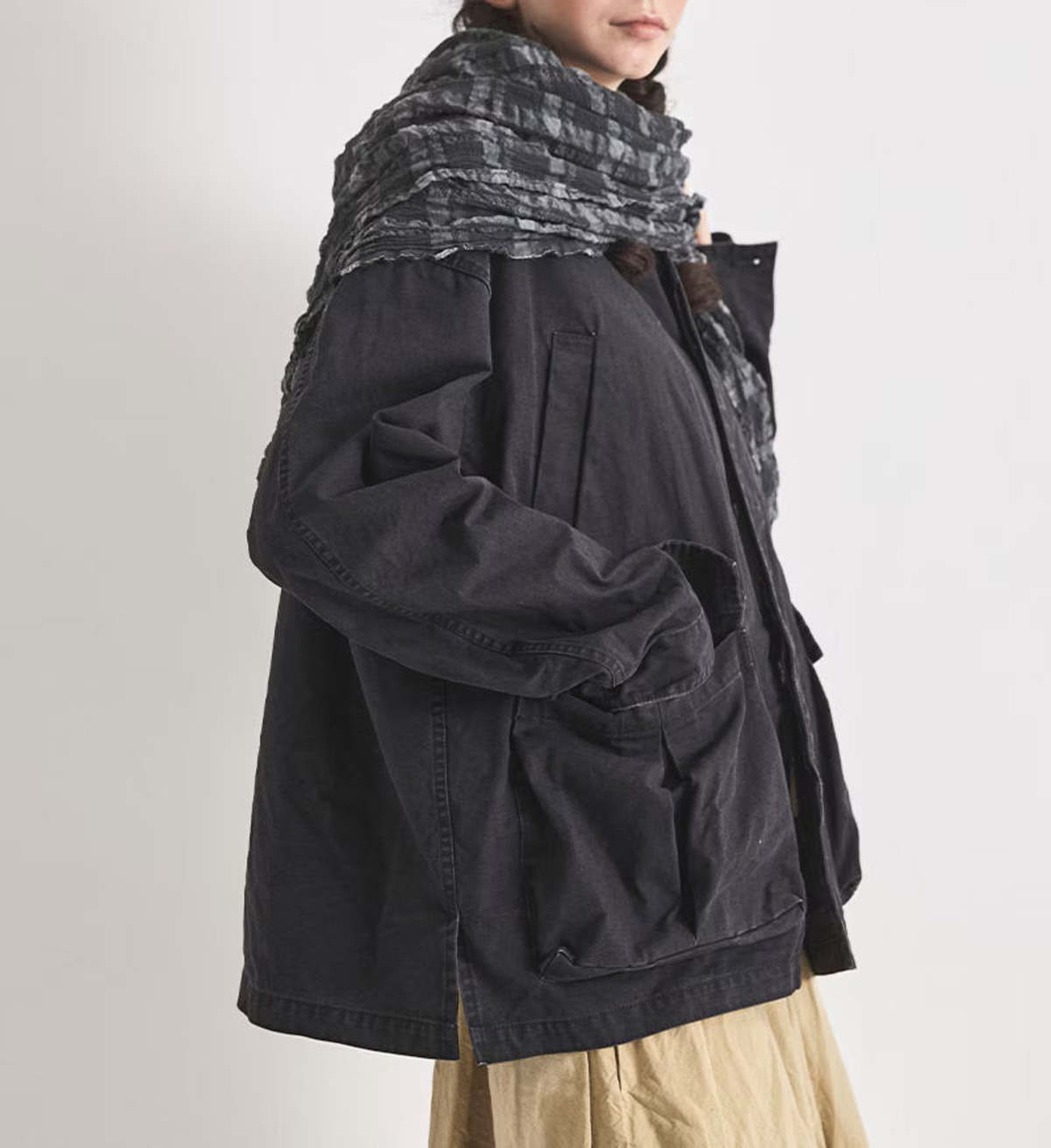 Veritecoeur Garment-Dyed Work Jacket - Image 3 of 4