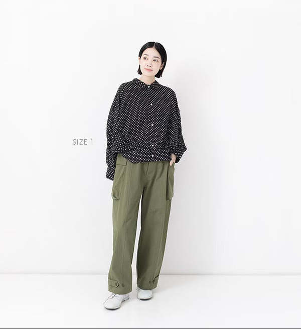 Veritecoeur Peach Skin Cargo Pants