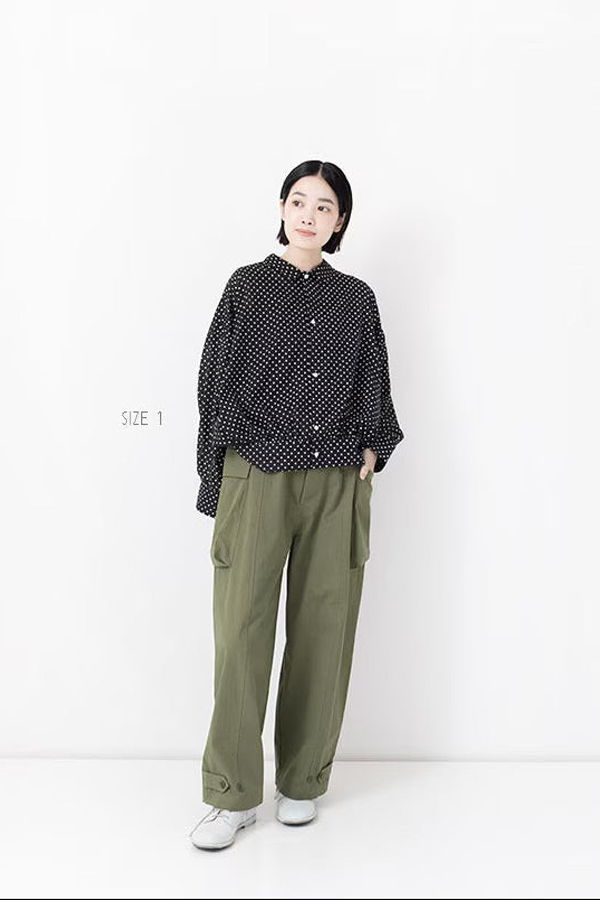 Veritecoeur Peach Skin Cargo Pants