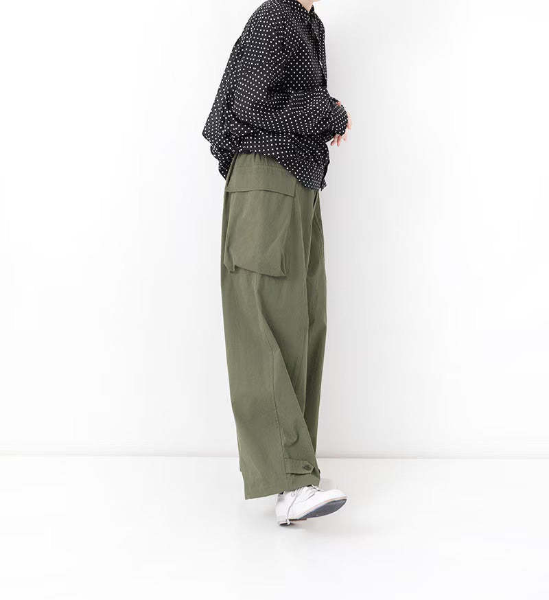 Veritecoeur Peach Skin Cargo Pants