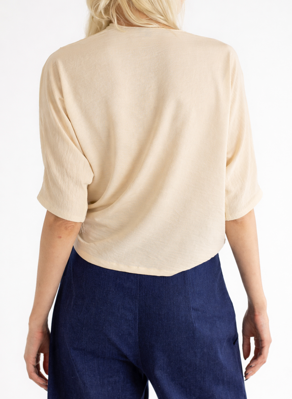 Meg Abstraction Cowl Top