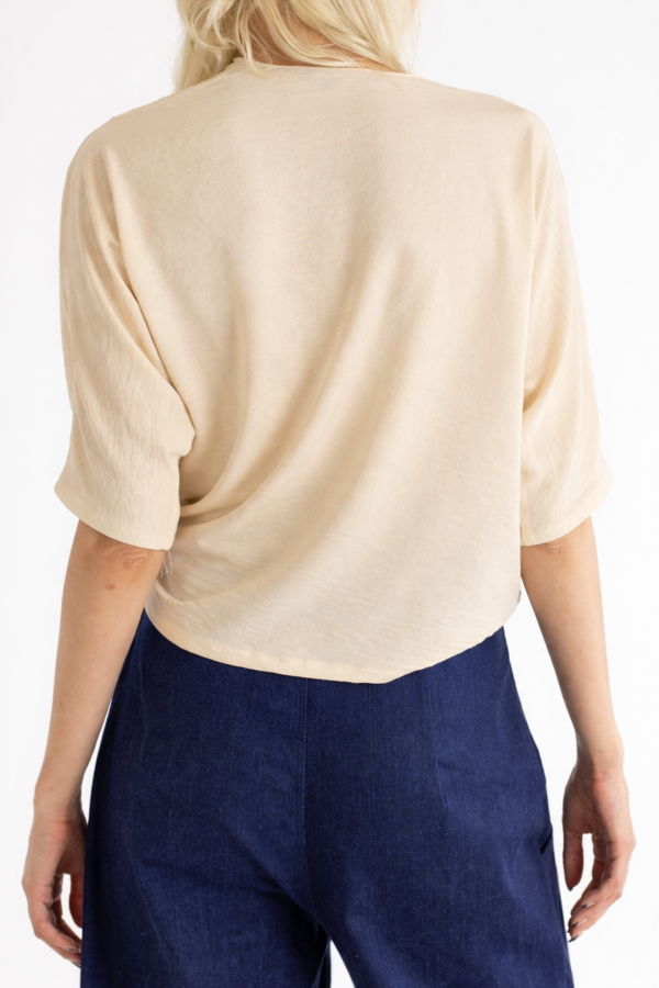 Meg Abstraction Cowl Top