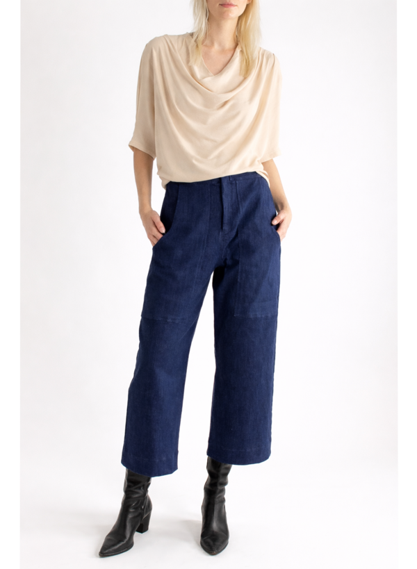 Meg Abstraction Cowl Top