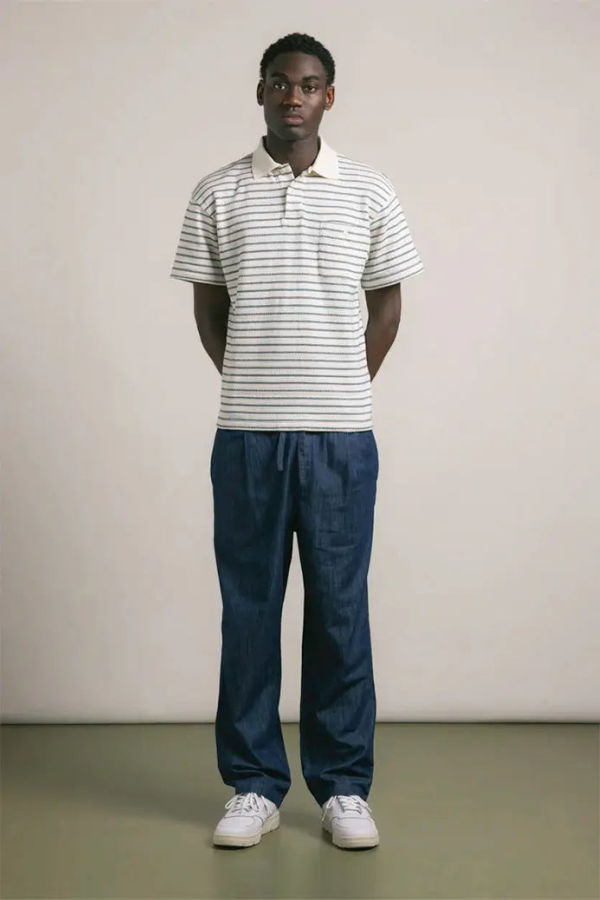 Kestin Dunn Polo Organic Cotton Knitted Stripe