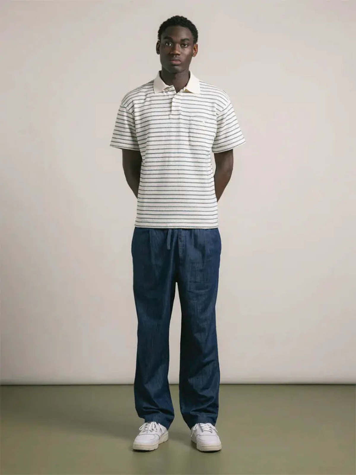 Kestin Dunn Polo Organic Cotton Knitted Stripe - Image 2 of 4