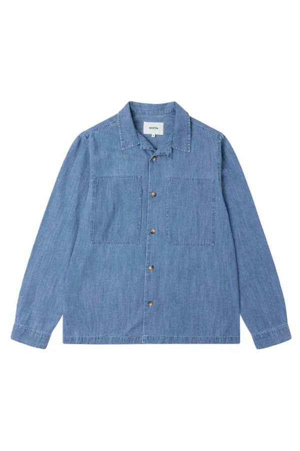 Kestin Durno Overshirt - Washed Denim