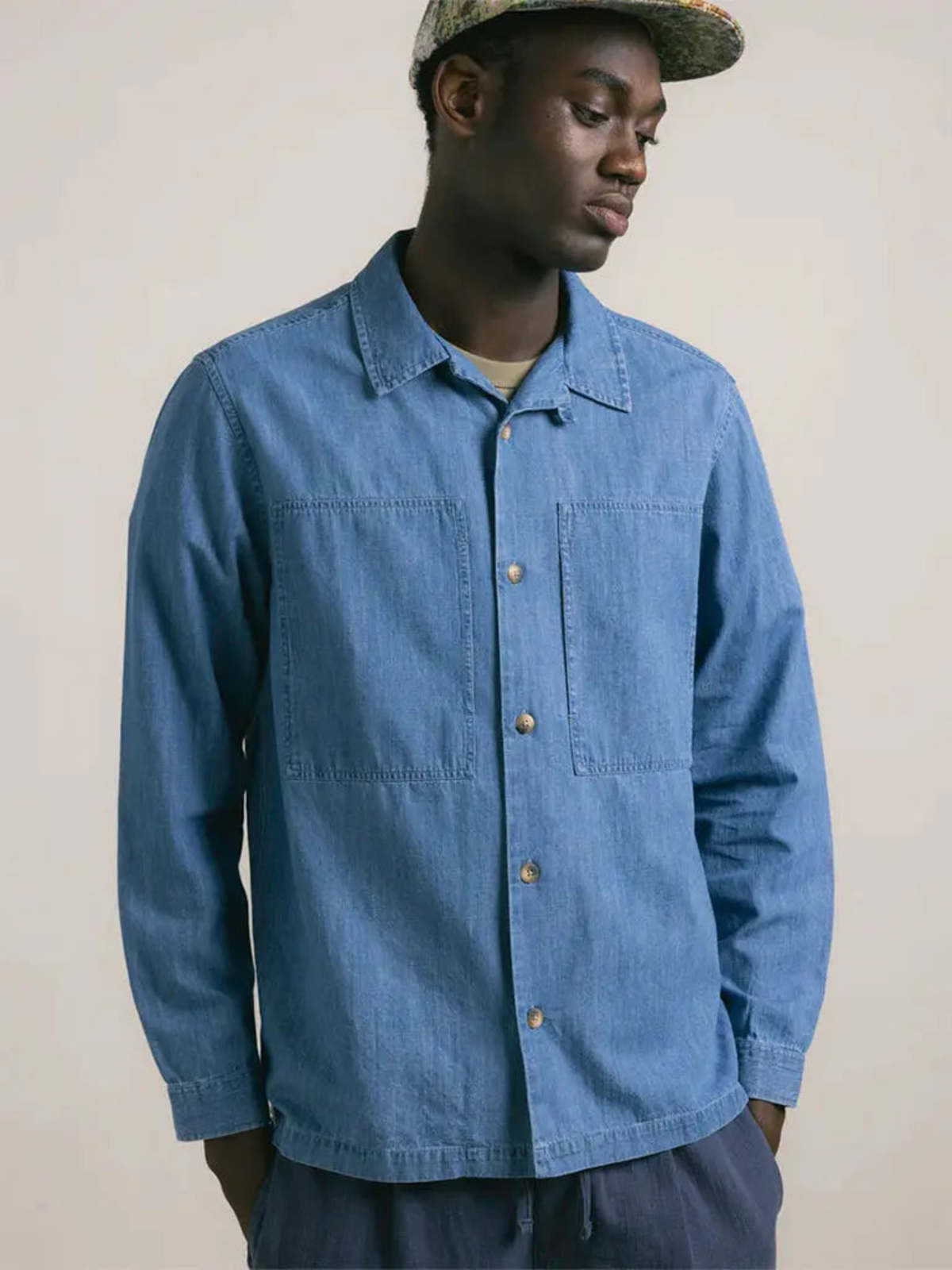 Kestin Durno Overshirt - Washed Denim - Image 2 of 4