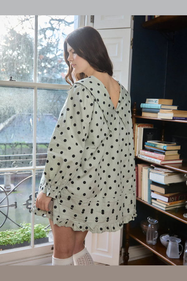 Lisa Says Gah Mint Chip Dot Leigh Dress