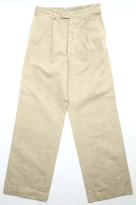 Auralee Washed Finx Chino Wide Pants - Ink | Garmentory