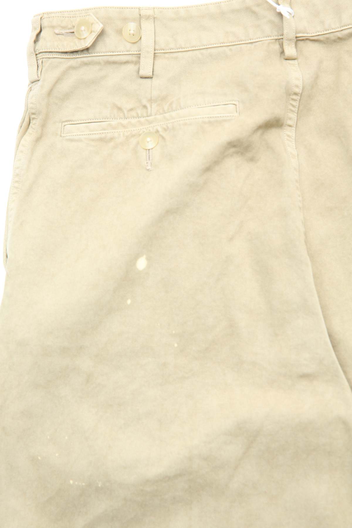 Auralee Garment-Dyed Finx Light Chino One-Tuck Wide Pants | Garmentory