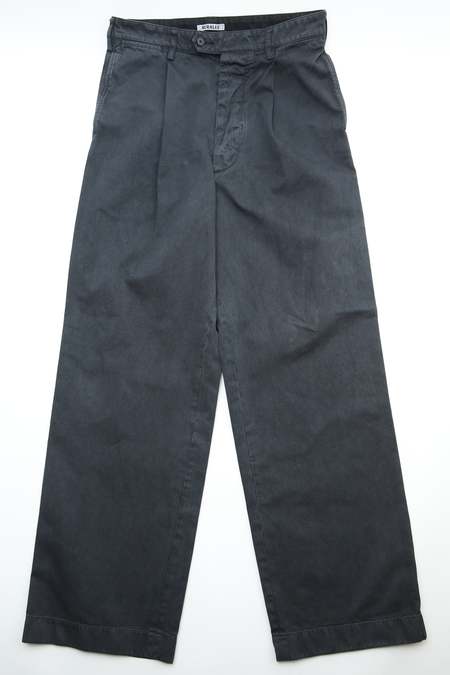 Auralee Garment-Dyed Finx Light Chino Pants | Garmentory