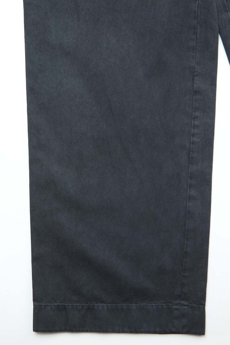 Auralee Garment-Dyed Finx Light Chino One-Tuck Wide Pants