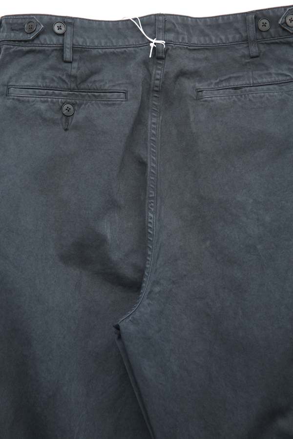 Auralee Garment-Dyed Finx Light Chino One-Tuck Wide Pants