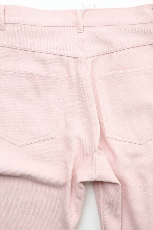 Auralee Silk Nep Denim 5P Wide Pants