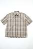 Auralee Super Fine Tropical Wool Check Half-Sleeved Shirt - Brown - Thumbnail 1