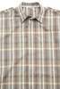 Auralee Super Fine Tropical Wool Check Half-Sleeved Shirt - Brown - Thumbnail 2