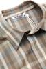 Auralee Super Fine Tropical Wool Check Half-Sleeved Shirt - Brown - Thumbnail 5