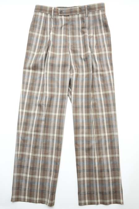 Auralee Tropical Wool Kid Mohair Slacks | Garmentory