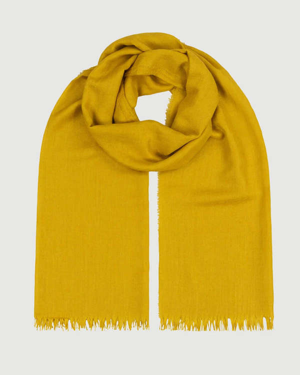Begg x Co Staffa Solid Scarf - Gold Dust