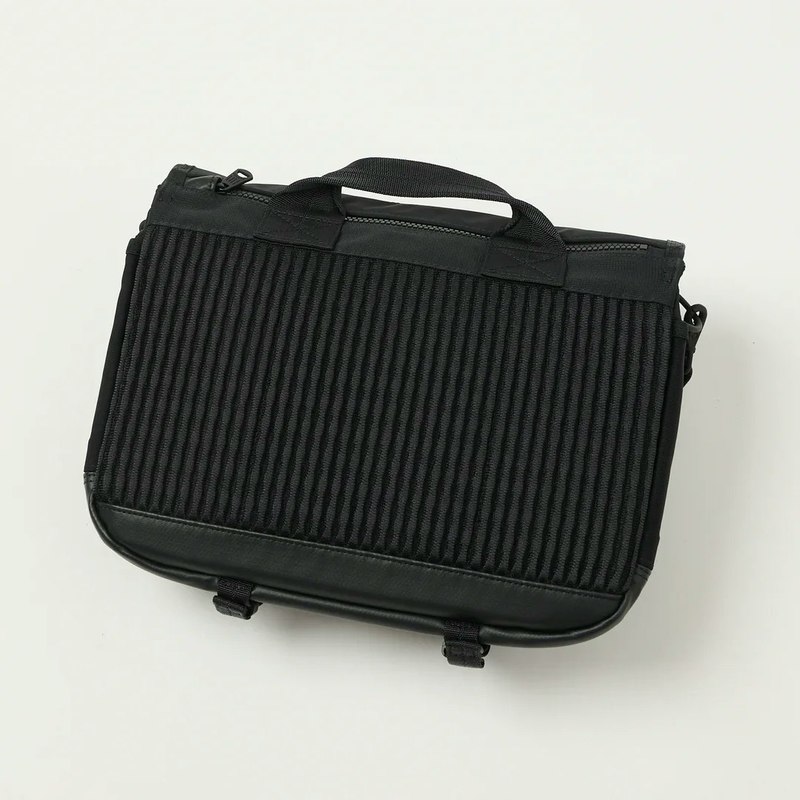 Porter-Yoshida Monochrome Messenger Bag - Black