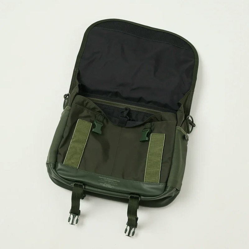 Porter-Yoshida Monochrome Messenger Bag - Olive