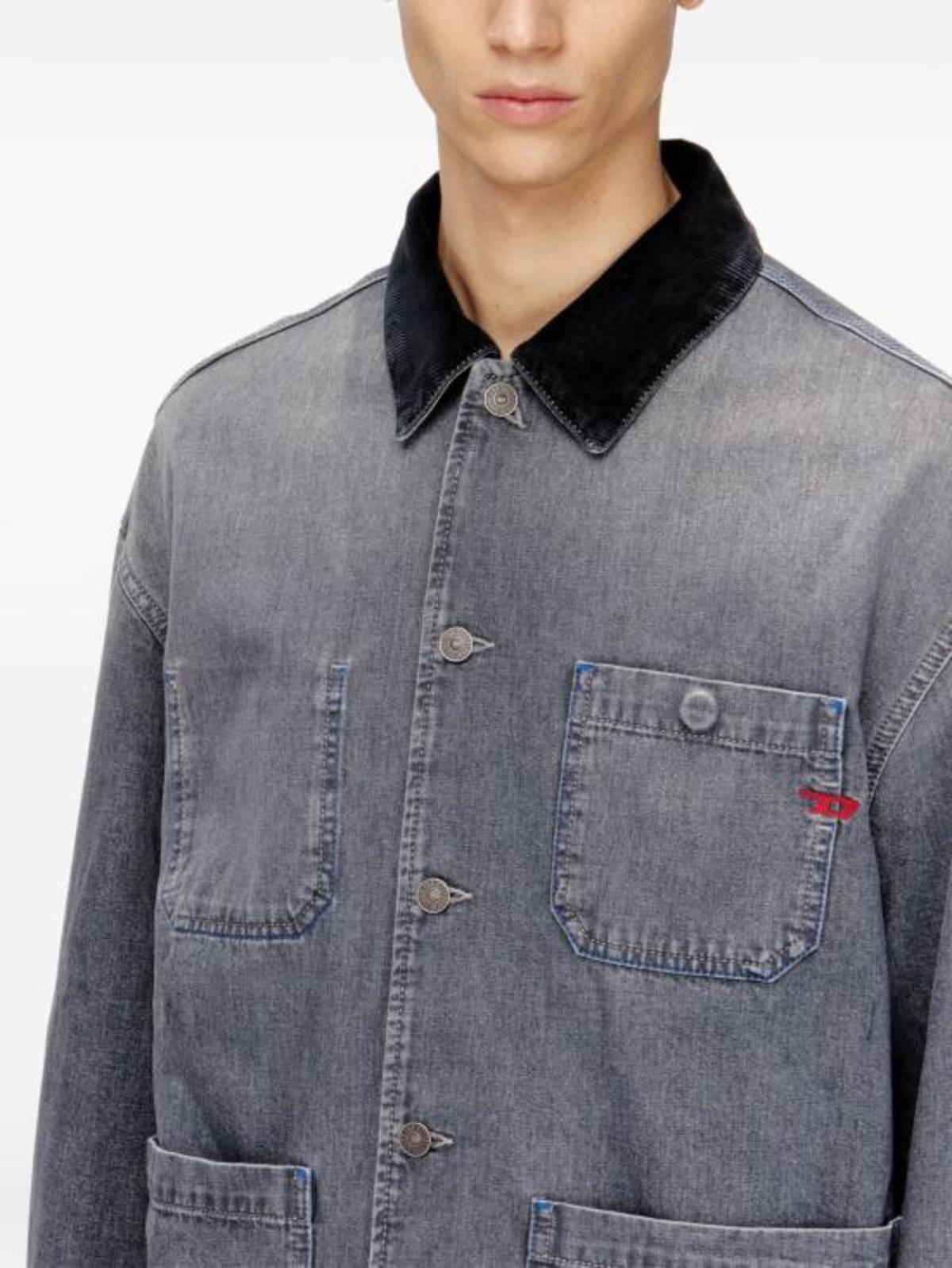 DIESEL Denim Jacket - Gray - Image 6 of 6