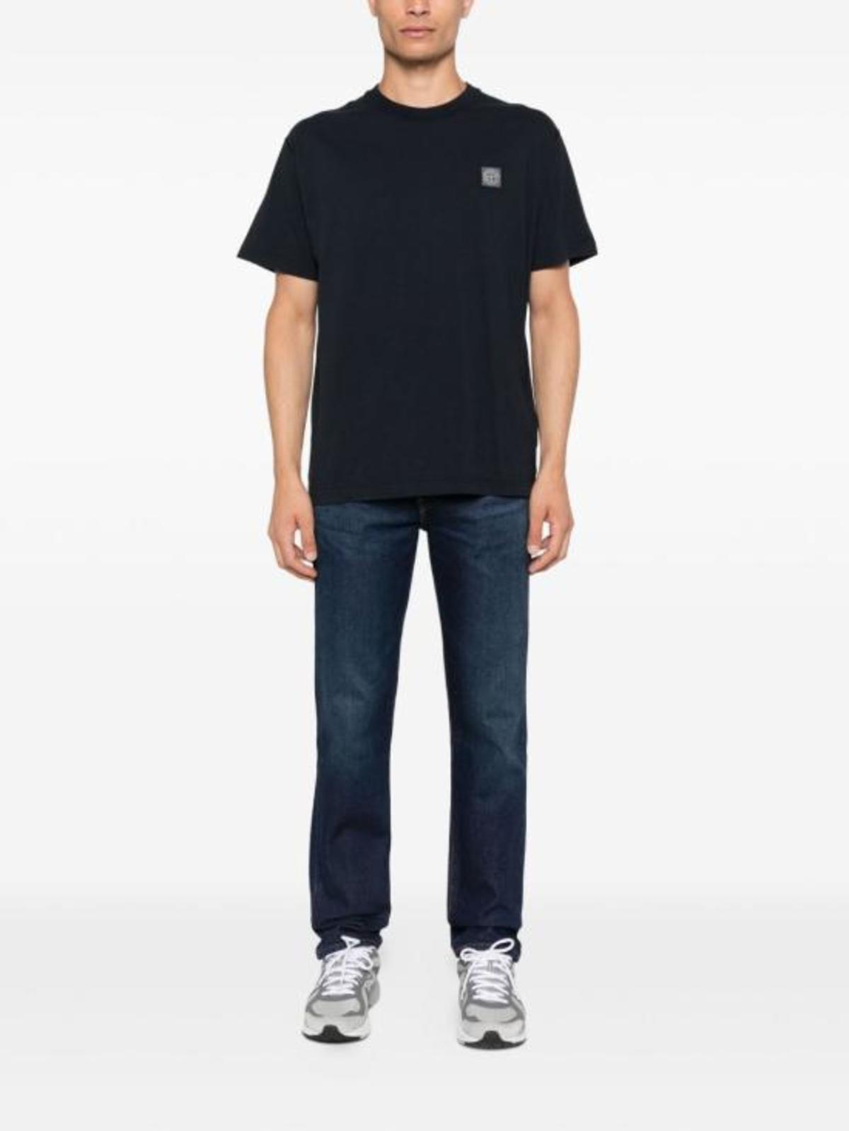 Stone Island T-Shirt - Navy Blue - Image 2 of 4