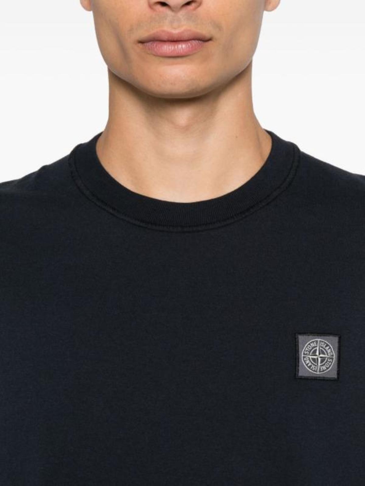 Stone Island T-Shirt - Navy Blue - Image 4 of 4