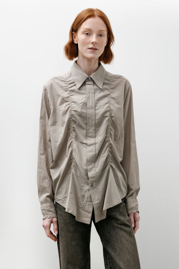 Our Legacy Jumble Shirt Faint Check Cotton Gauze