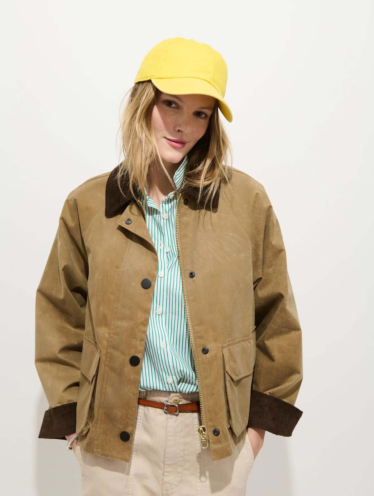 Alex Mill Chiltern Cropped Jacket in Waxed Canvas - Image 1 of 6