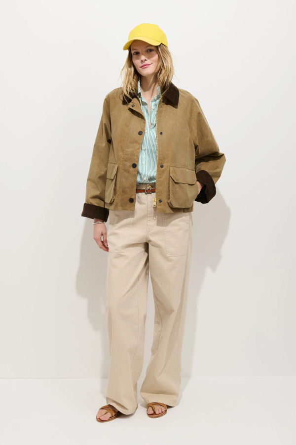Alex Mill Chiltern Cropped Jacket in Waxed Canvas