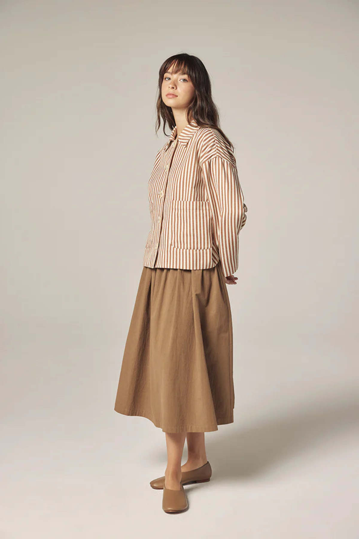 Amente Stripe Button Down Jacket - Image 6 of 6