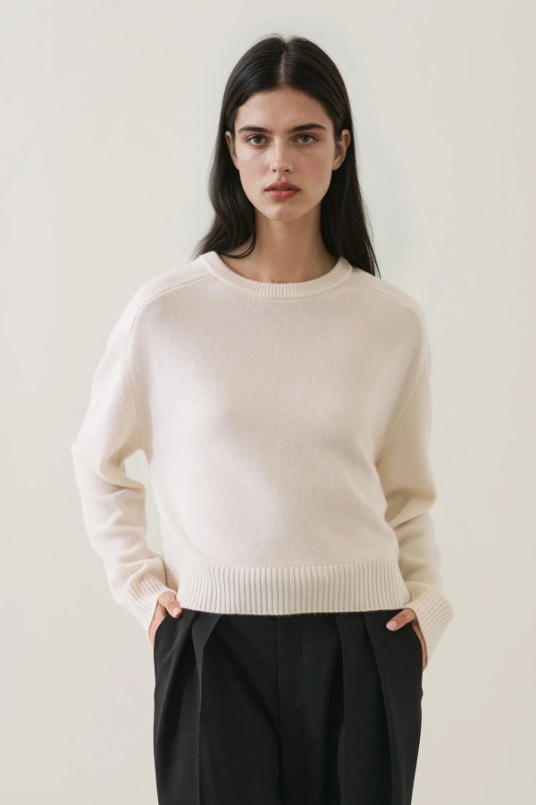 Patrick Assaraf Cashmere Raglan Crew Neck Sweater